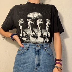 Astronaut Cats on the Moon T-Shirt